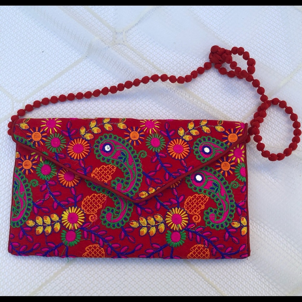 Mirrored and Embroidered Bag from India